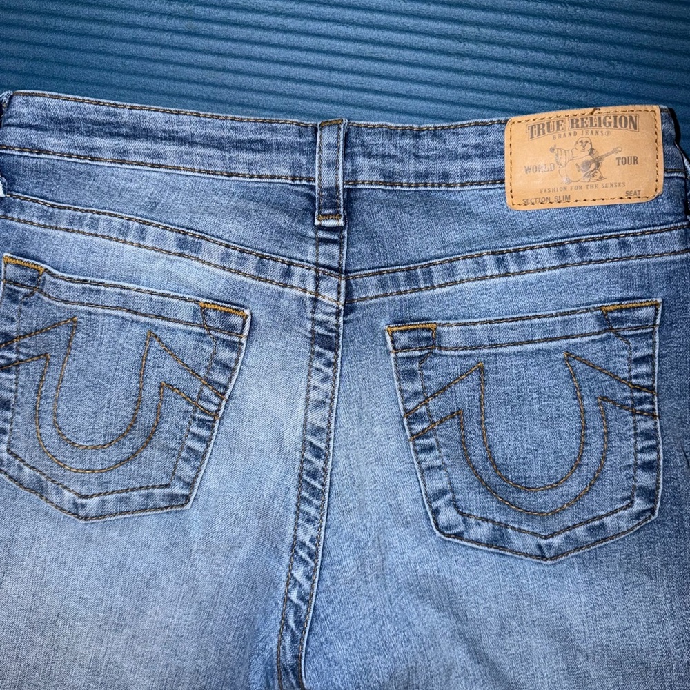 NWOT True Religion Women's Light Blue Skinny Jeans - Faded Wash - Picture 3 of 4